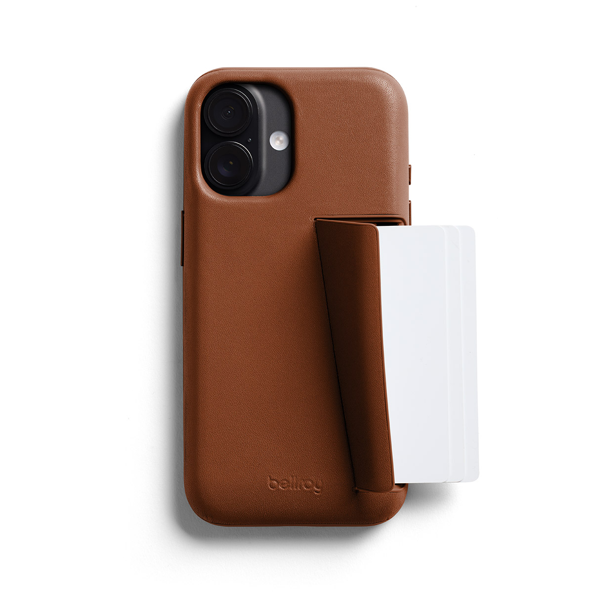 Porter Riley Custodia Portafoglio In Vera Pelle Per IPhone XR – 3 Slot Carte, Supporto Orizzontale, Guscio TPU Antiturto, Chiusura Magnetica, Colore Abbronzatura