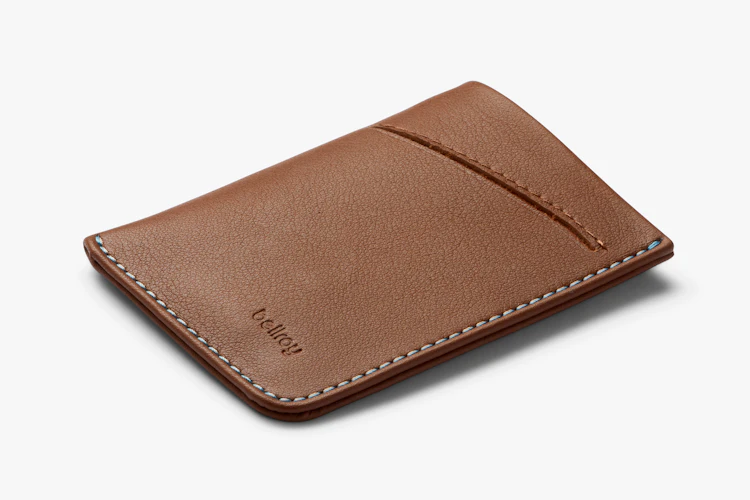 Portafoglio Minimalista Bellroy Card Sleeve In Pelle - Ultra Sottile, Per 2-8 Carte, Spazio Banconote, Colore Nocciola
