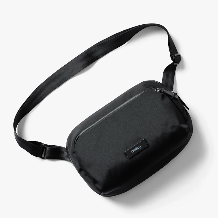 Bellroy ブラック ショルダーバッグ Transit Carry Set | Organized Sling and Backpack Travel Duo | Bellroy