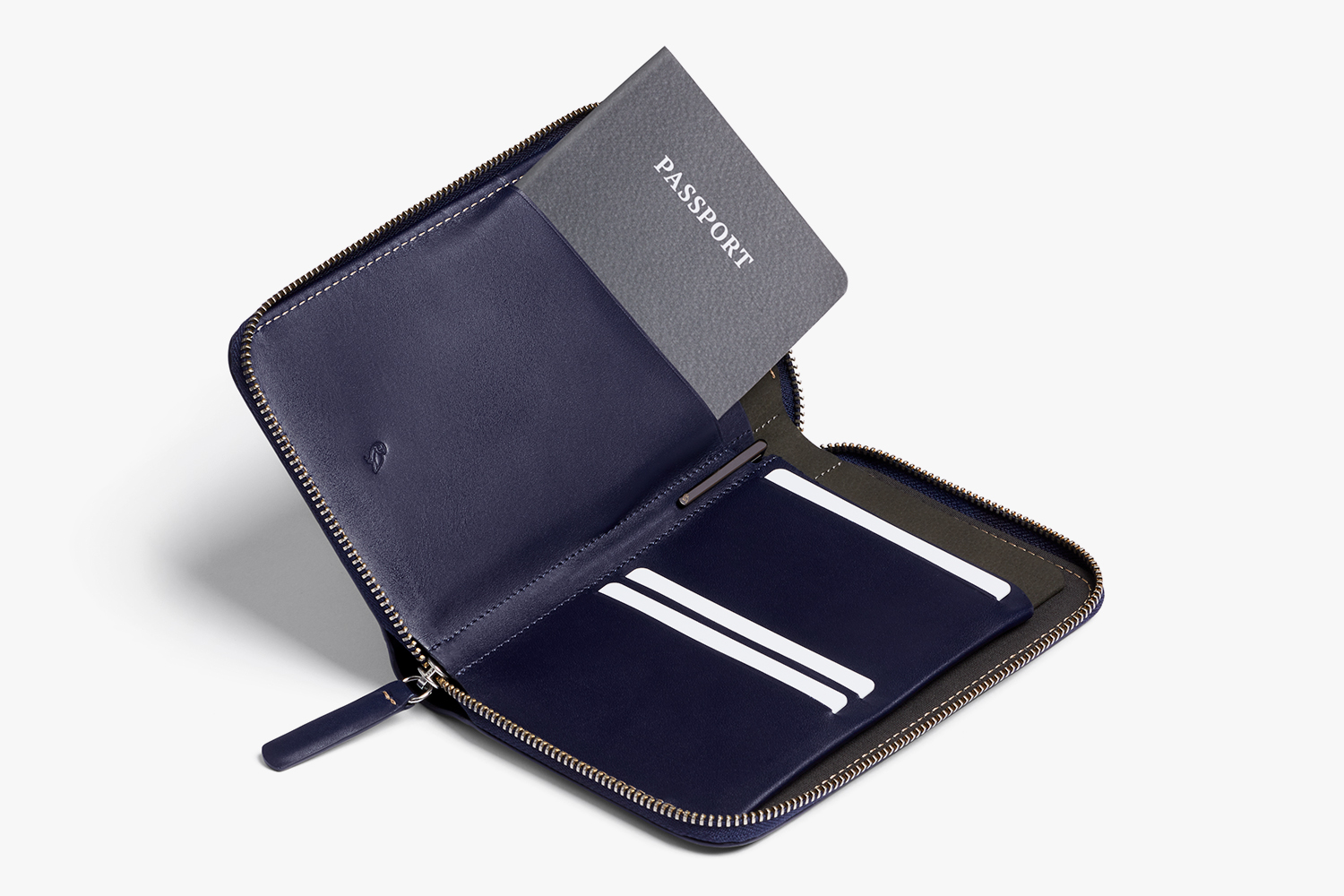 Travel Folio Zip Up Leather Passport Holder Bellroy