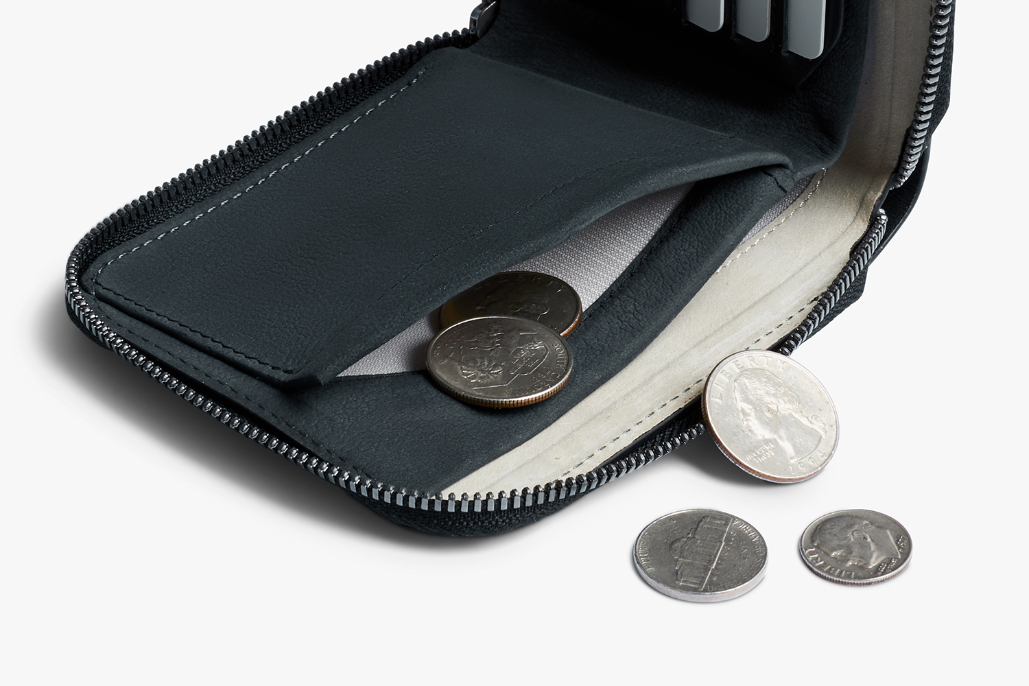 Zip Wallet Premium Edition Leather zip wallet with coin storage Bellroy